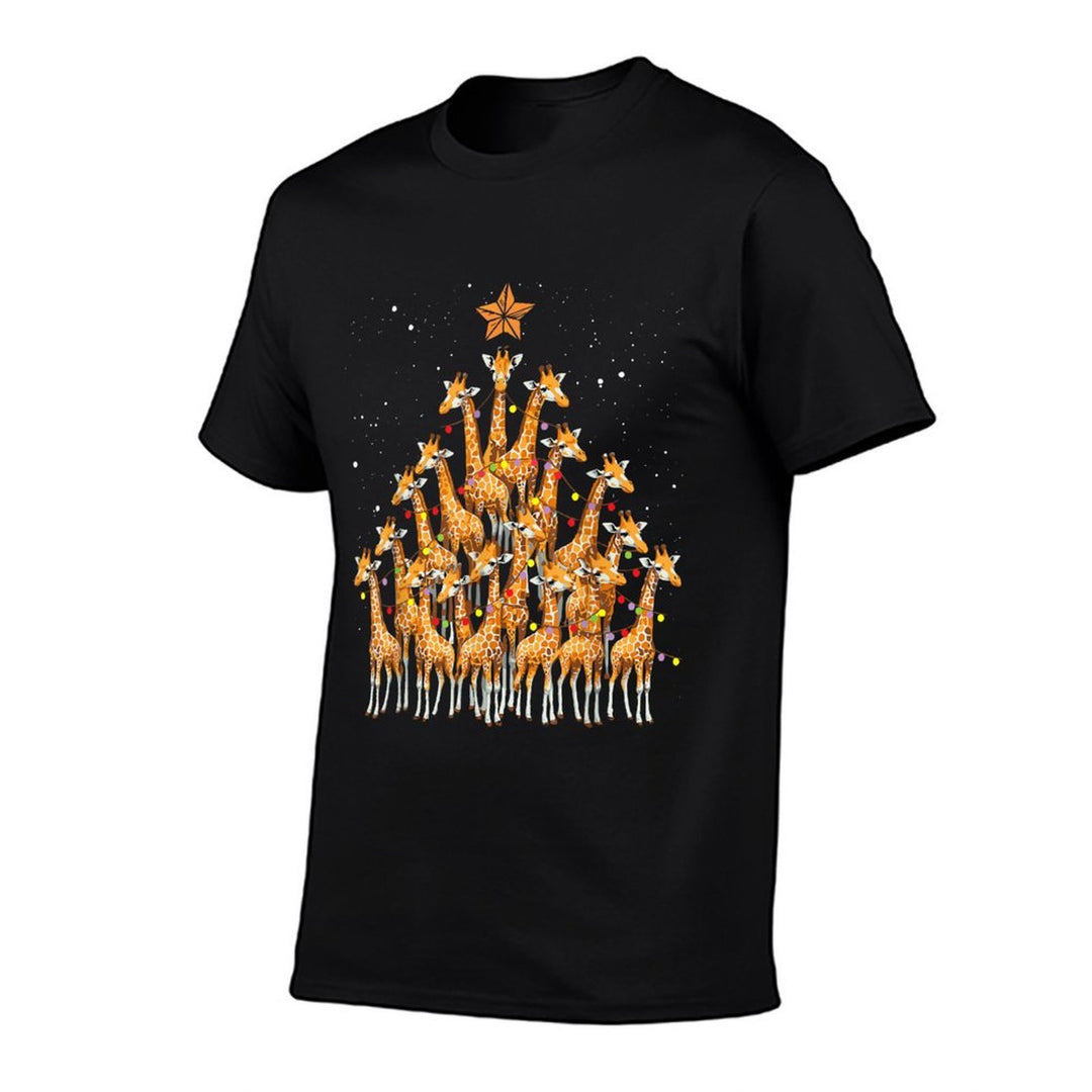 Giraffe Christmas Tree Giraffe Xmas Tree Women  Relaxed-fit T-Shirt