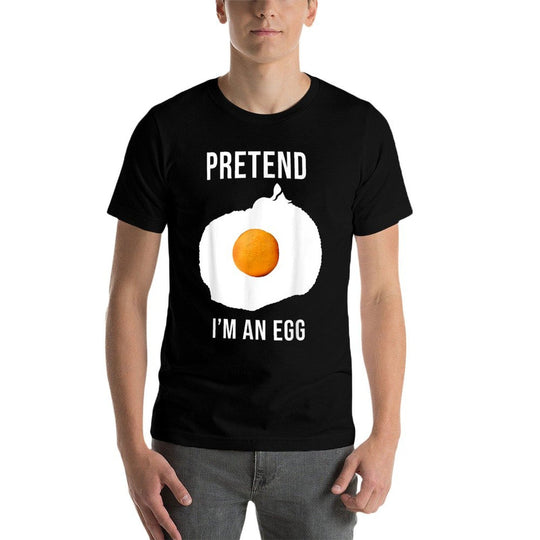 Pretend Im An Egg Funny Lazy Halloween Costume Cat Meme for Men Women Kids  Wrinkle-resistant T-Shirt