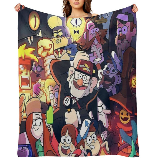 Gravity Falls Easy Care Throw Blanket
