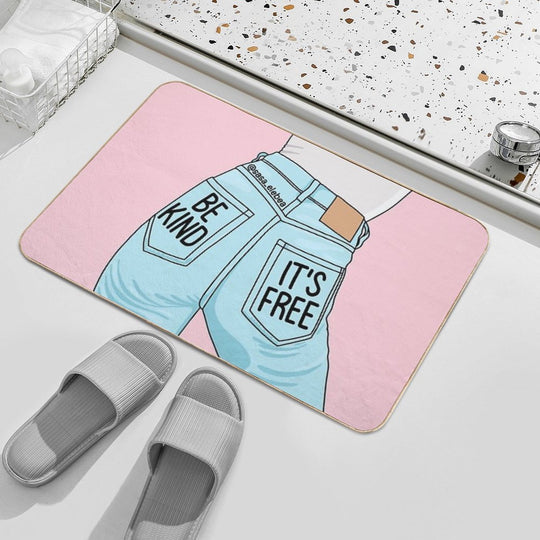 Be Kind by Sasa Elebea  High-Traffic Bath Mat