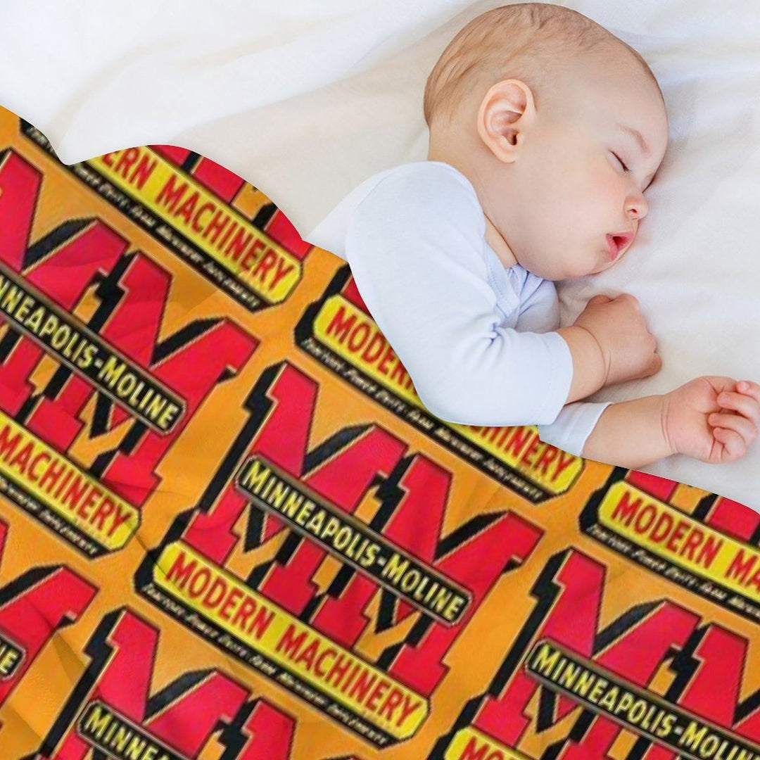 Minneapolis Moline Modern Machinery Comfort Throw Blanket