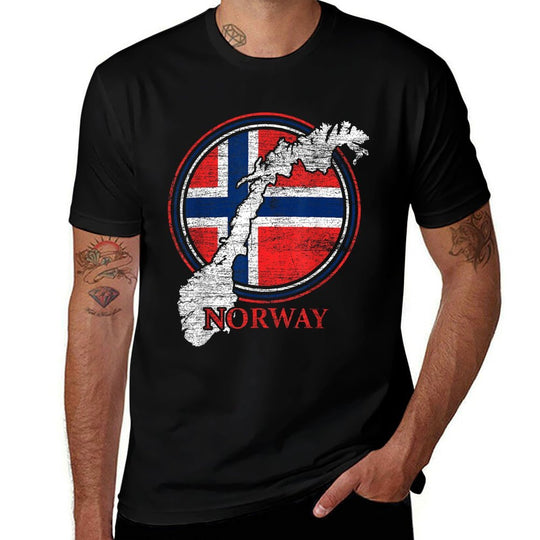 Nordic Scandinavia Proud Norwegian Country Norway  Trendy Pattern T-Shirt