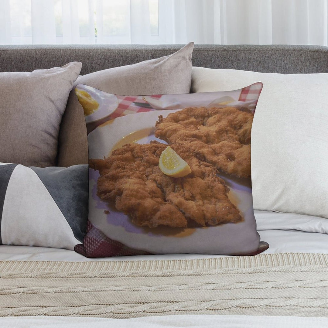 Wiener Schnitzel Vom Schwein Soft Multiple Sizes Throw Pillow
