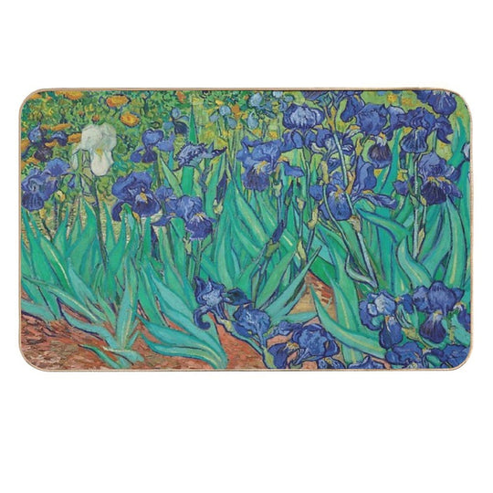 Irises by Vincent Van Gogh  Stain-Proof Bath Mat