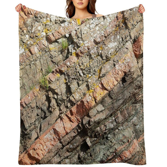 A Slice of Geology Versatility Throw Blanket