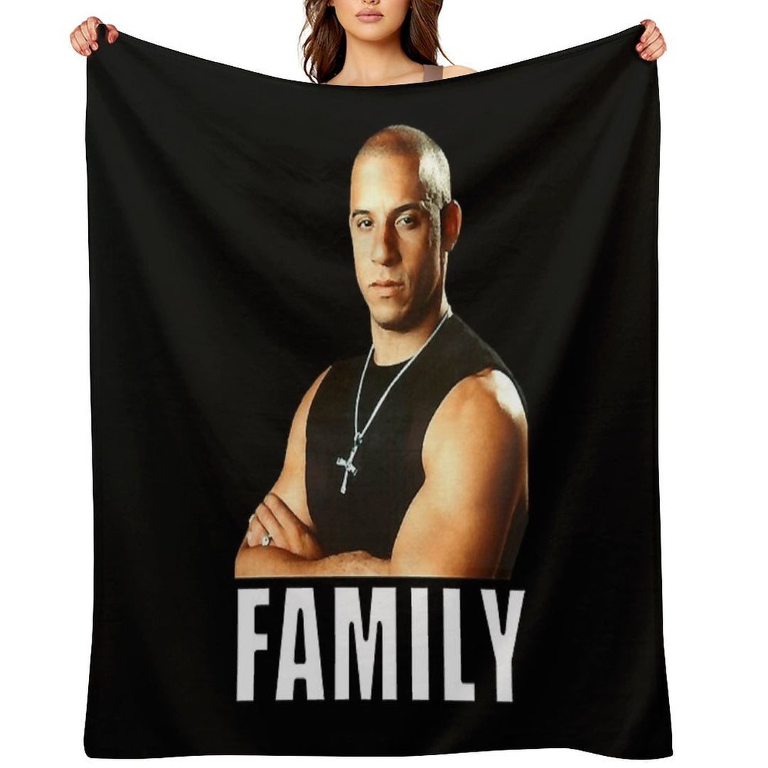 Dom Toretto Funny Man Travel-friendly Throw Blanket