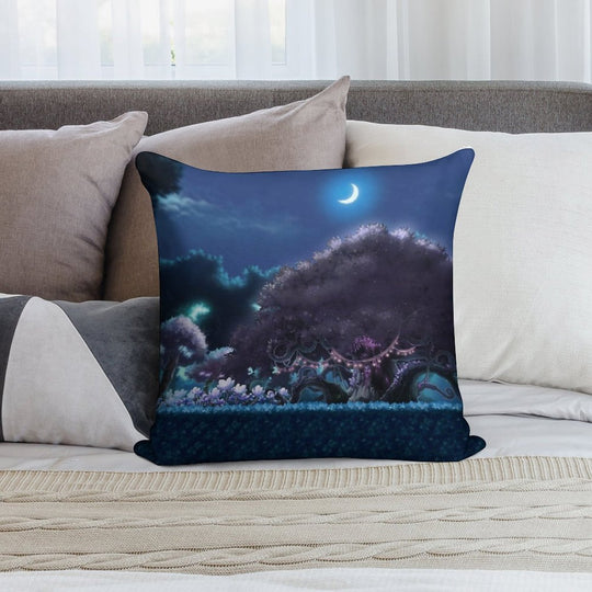 Arcana Forest (MapleStory) Soft Short Plush Fabric Throw Pillow