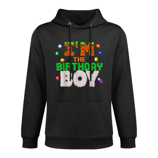 I'm The Birthday Boy Video Gamer Pixel Number Bday Party Layering Staple Hoodie
