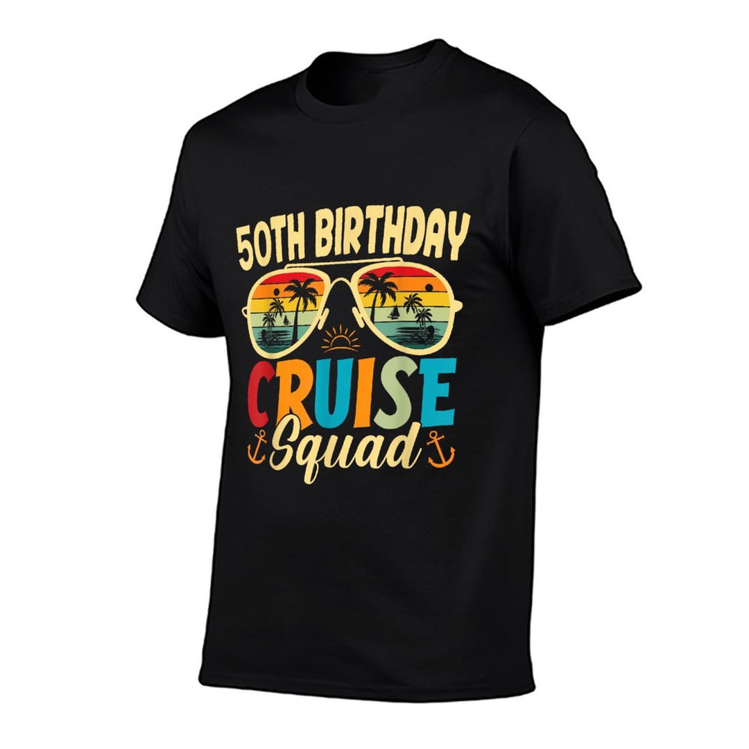 50Th Birthday Cruise Squad 2024 Summer Vacation  Moisture-wicking T-Shirt