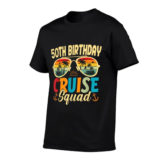 50Th Birthday Cruise Squad 2024 Summer Vacation  Moisture-wicking T-Shirt