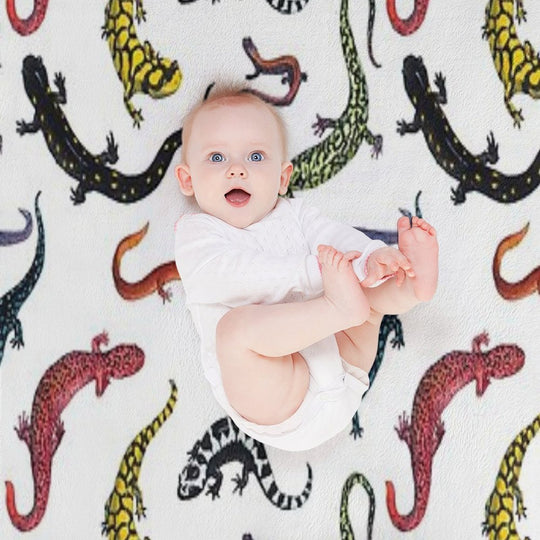 Salamanders Anti-pilling Throw Blanket