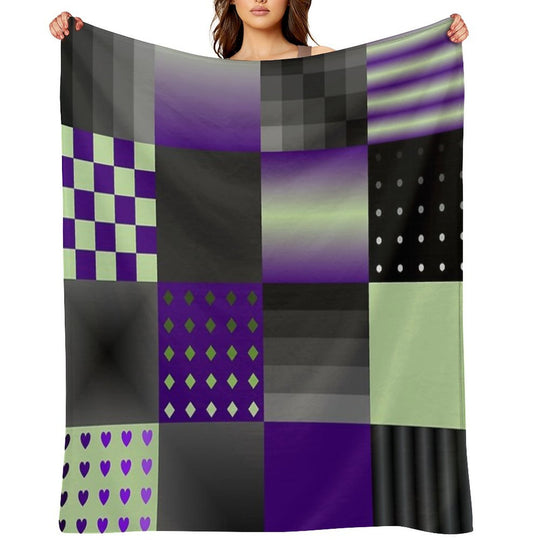 Funny Patchwork Pattern 9 Multi-functional Throw Blanket