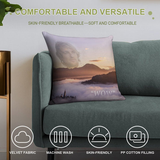 WOW - Owen Wilson Soft Bedroom Essential Throw Pillow