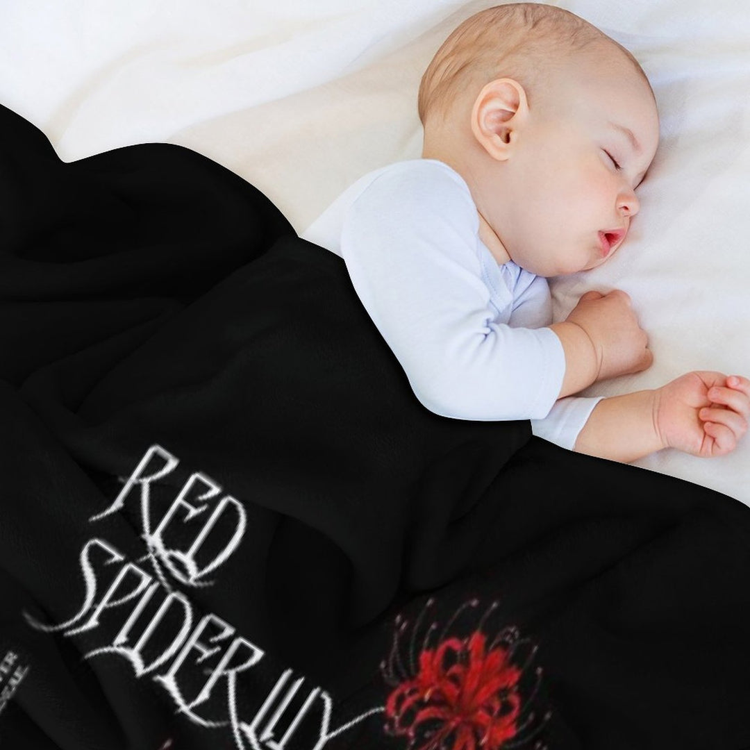 Japanese Red Spider Lily Aesthetic Shrink-resistant Throw Blanket
