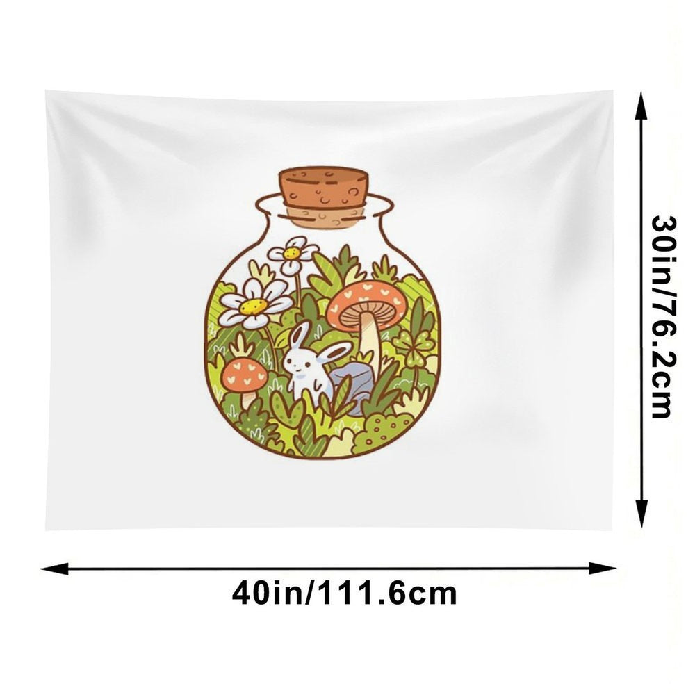 Bunny in A Bottle Tapestry