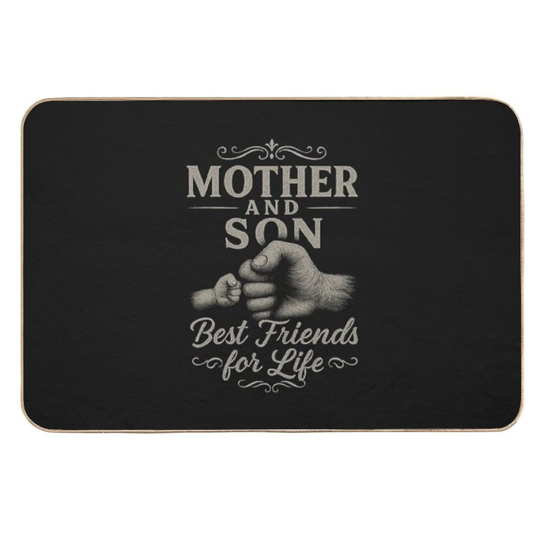 Mother And Son Best Friends for Life Matching Outfit  High-Traffic Bath Mat