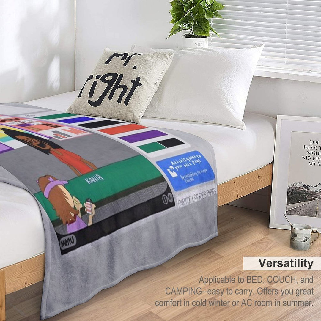 Child Labor Simulator Eco-conscious Throw Blanket