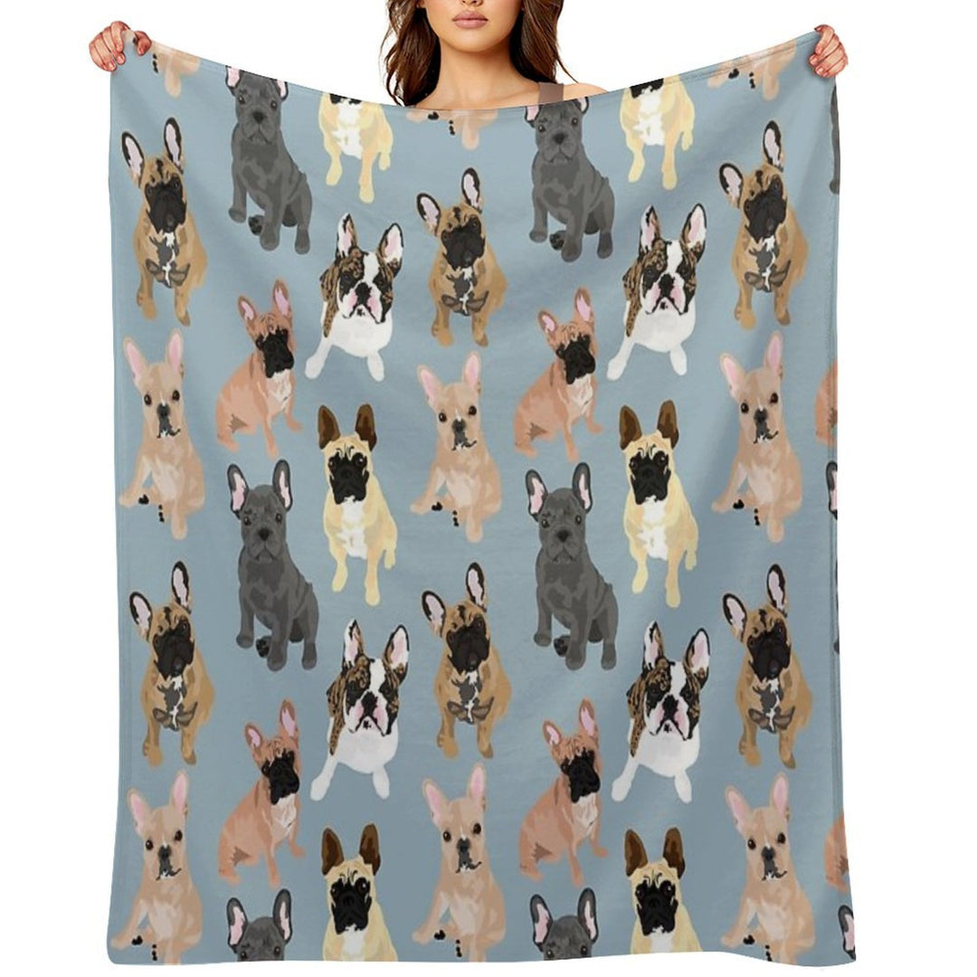 Frenchie Eco-conscious Throw Blanket