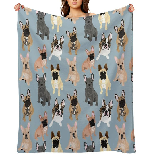 Frenchie Eco-conscious Throw Blanket