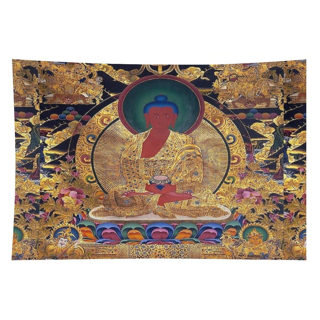 Mandala 116 Golden Amithaba Buddha Thangka Tapestry
