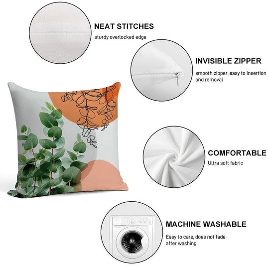 Simpatico V4 Soft Shrink-Resistant Throw Pillow