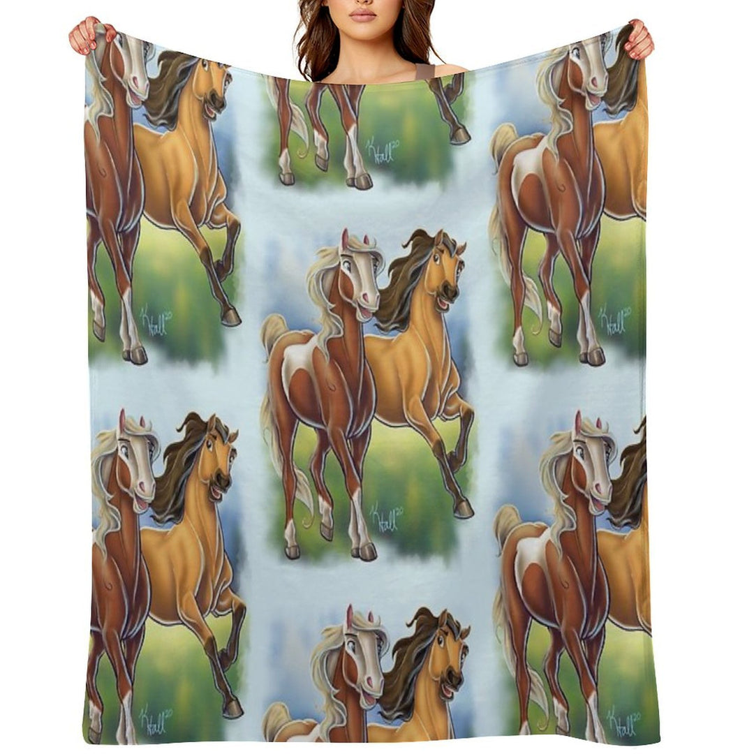 Spirit And Rain Quick-dry Throw Blanket