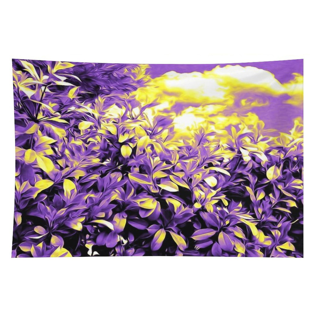 Nonbinary Pride Painted Flowering Bushes Tapestry