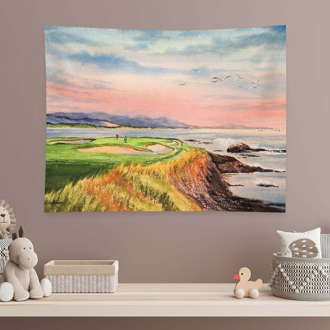 Pebble Beach Golf Course 7th Hole Tapestry