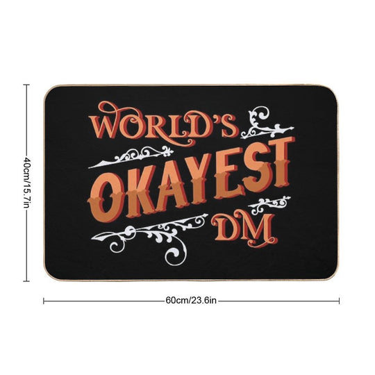 World's Okayest DM  Dirt-Trapping Bath Mat