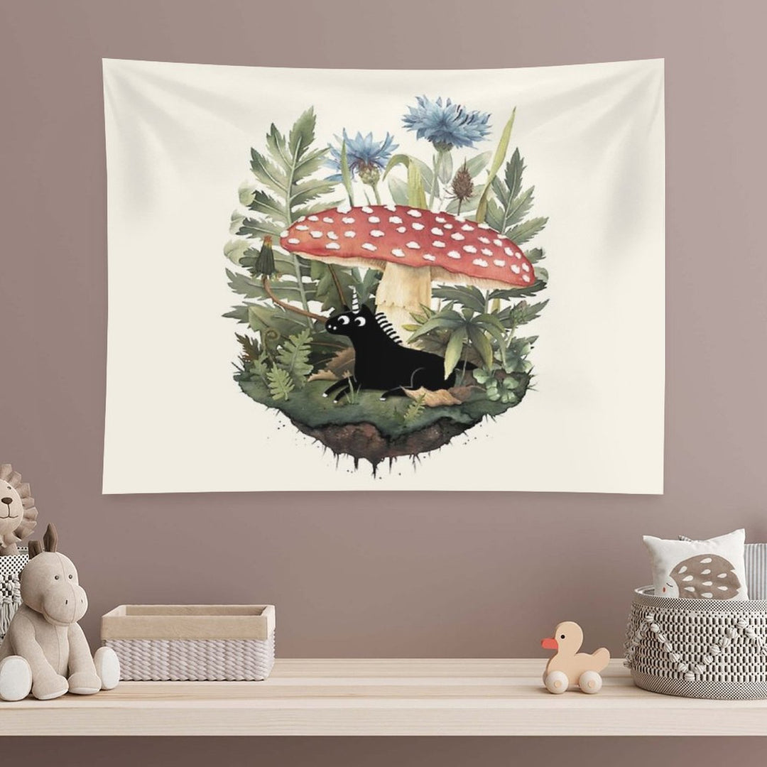 Tiny Unicorn Tapestry