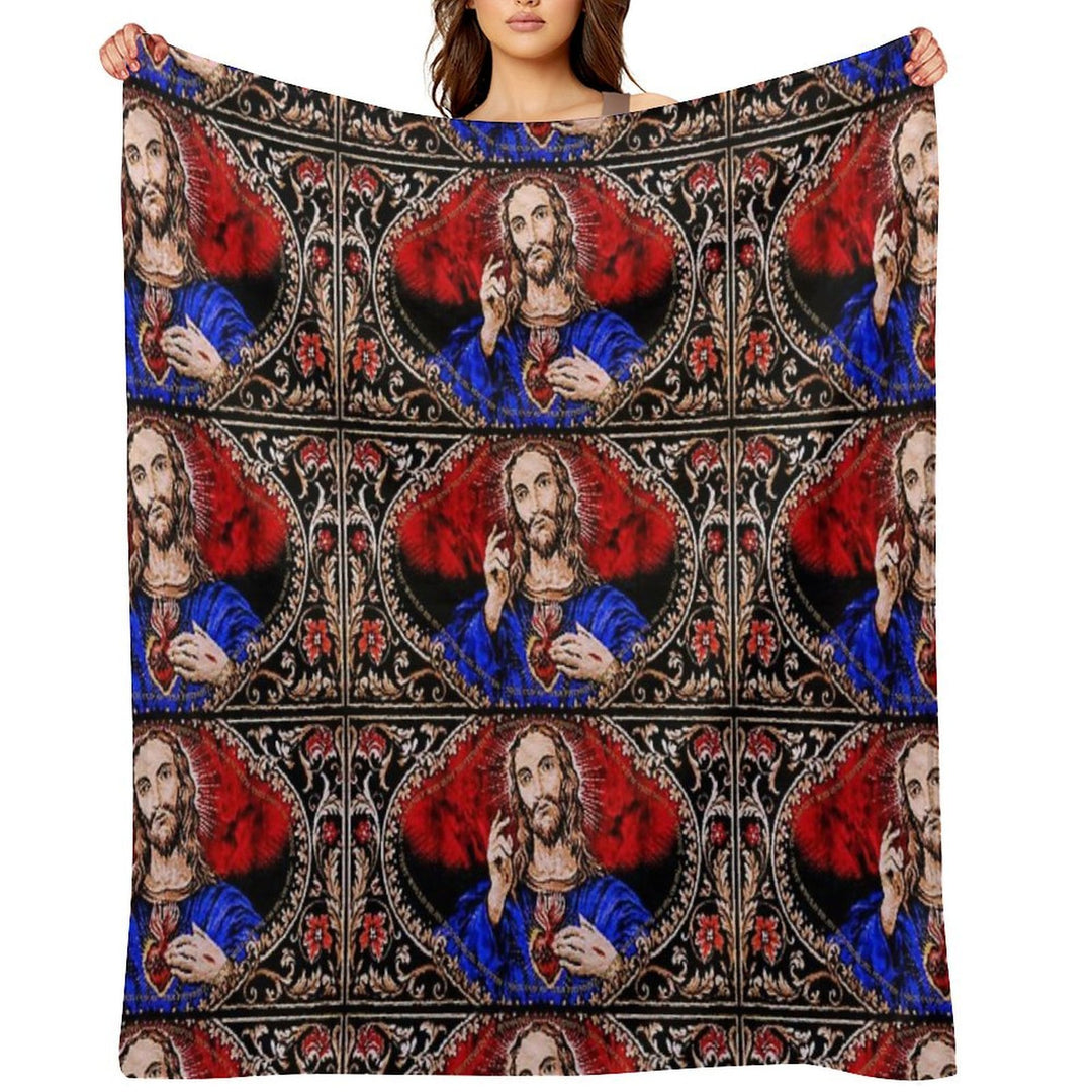 Father Ted Scared Sofa Throw Sustainable Throw Blanket