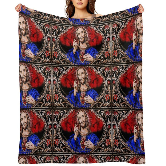 Father Ted Scared Sofa Throw Sustainable Throw Blanket