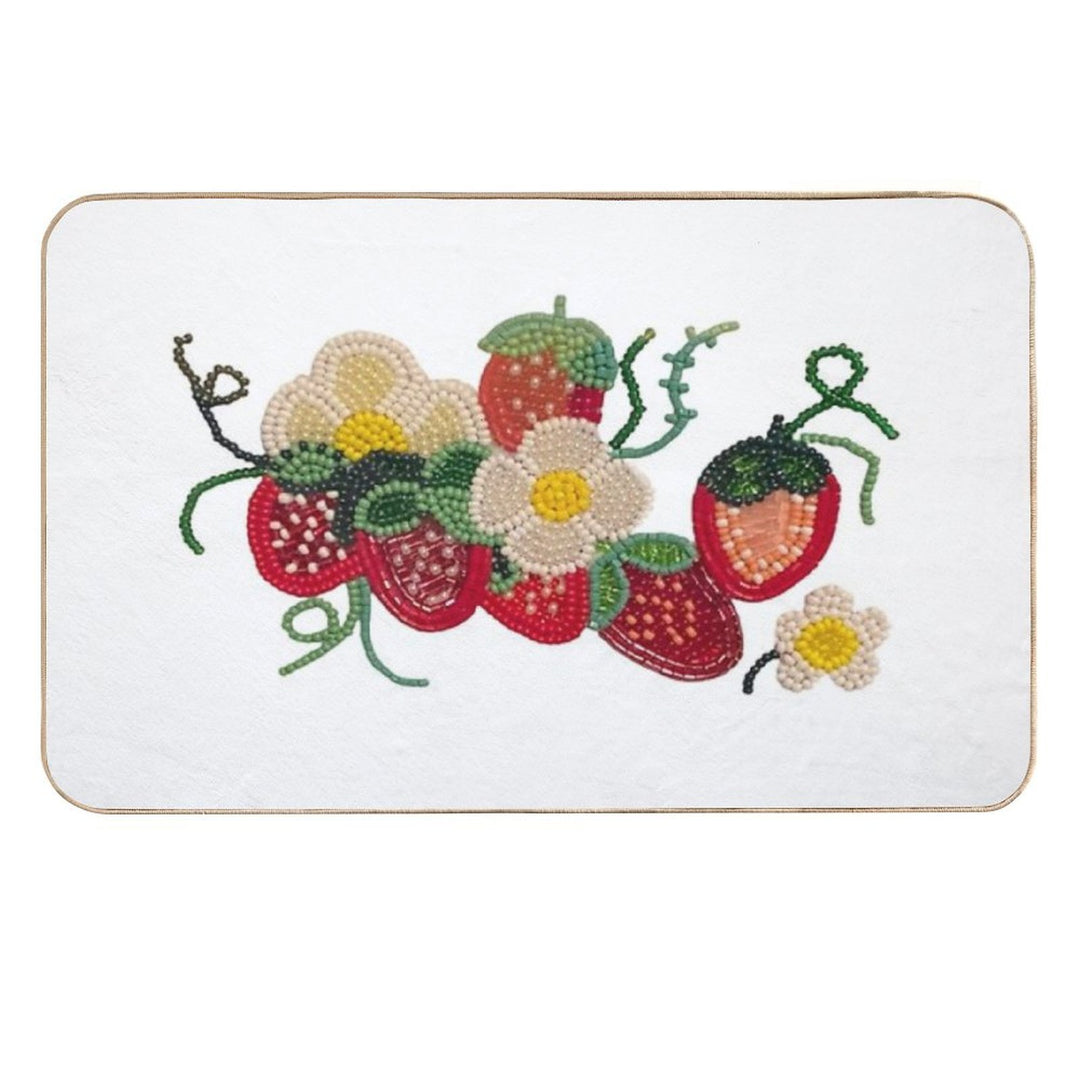 Strawberry  Easy To Clean Bath Mat