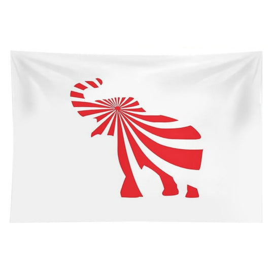 Peppermint Elephant Tapestry