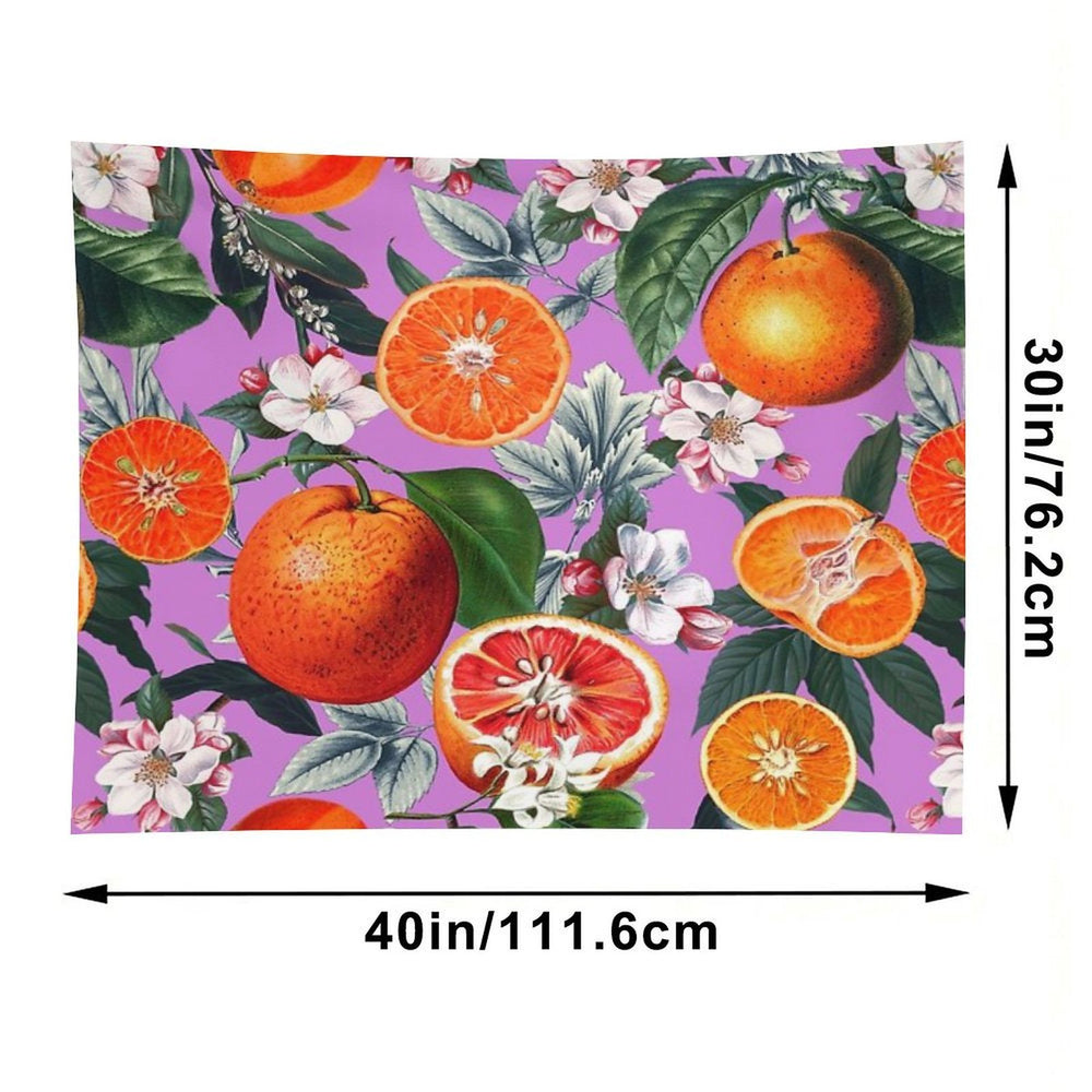 Vintage Fruit Pattern X Tapestry