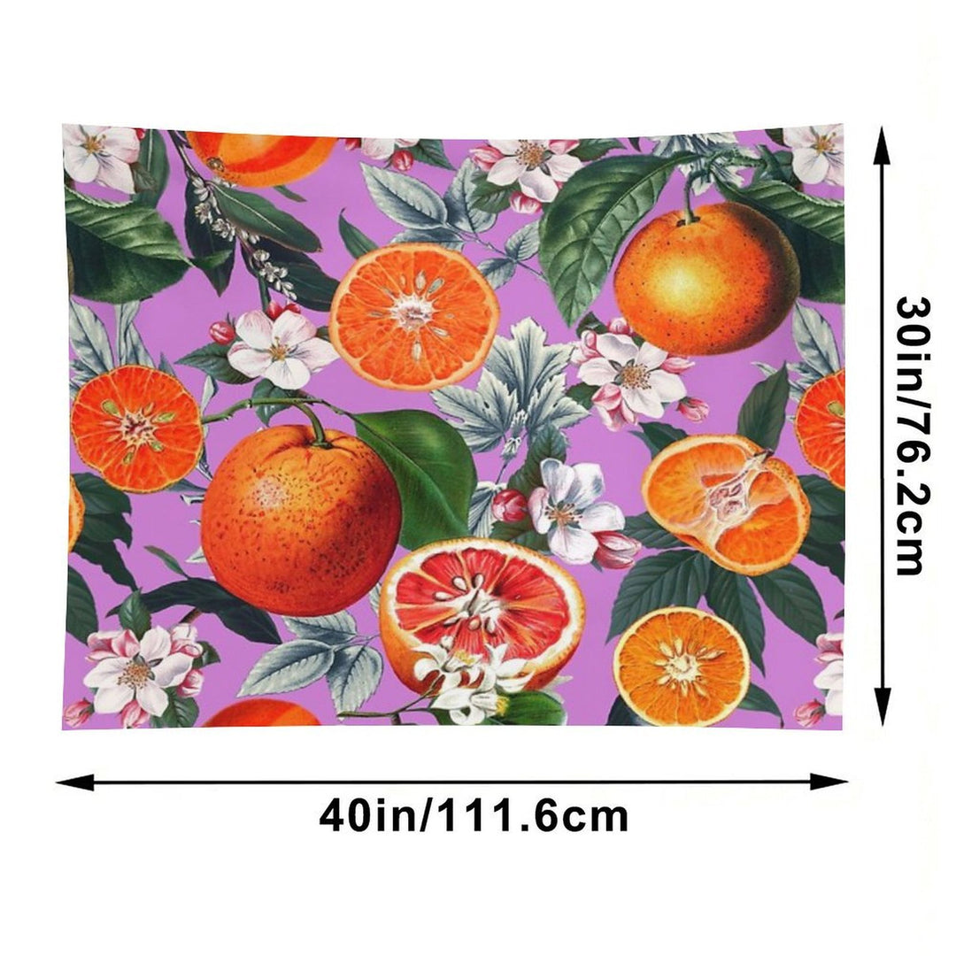 Vintage Fruit Pattern X Tapestry