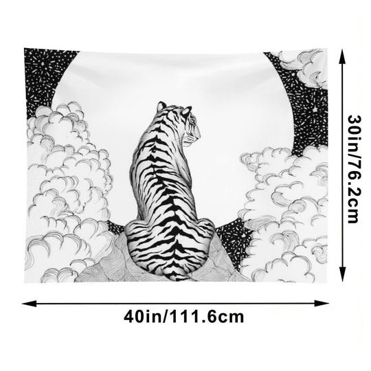 Tiger Moon Tapestry