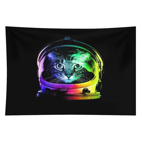 Astronaut Cat Tapestry