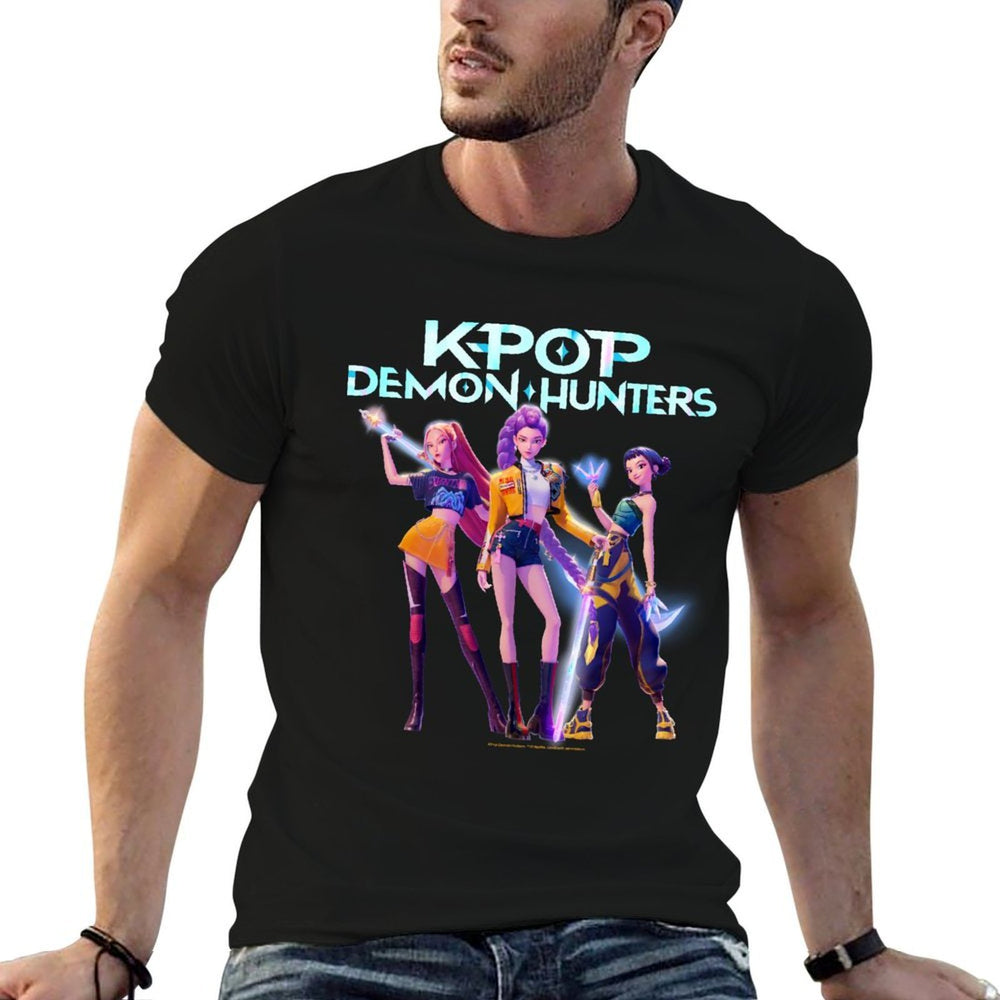 Kpop Demon Hunters Huntrx Heroic Poses Group Shot  Breathable T-Shirt