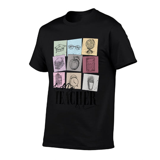 In My Teacher Era Back to School in My Teaching Era Pink  Oversized Silhouette T-Shirt