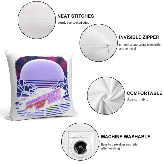 Born in The 1900s (Vapor Wave) Soft Home Decor Throw Pillow