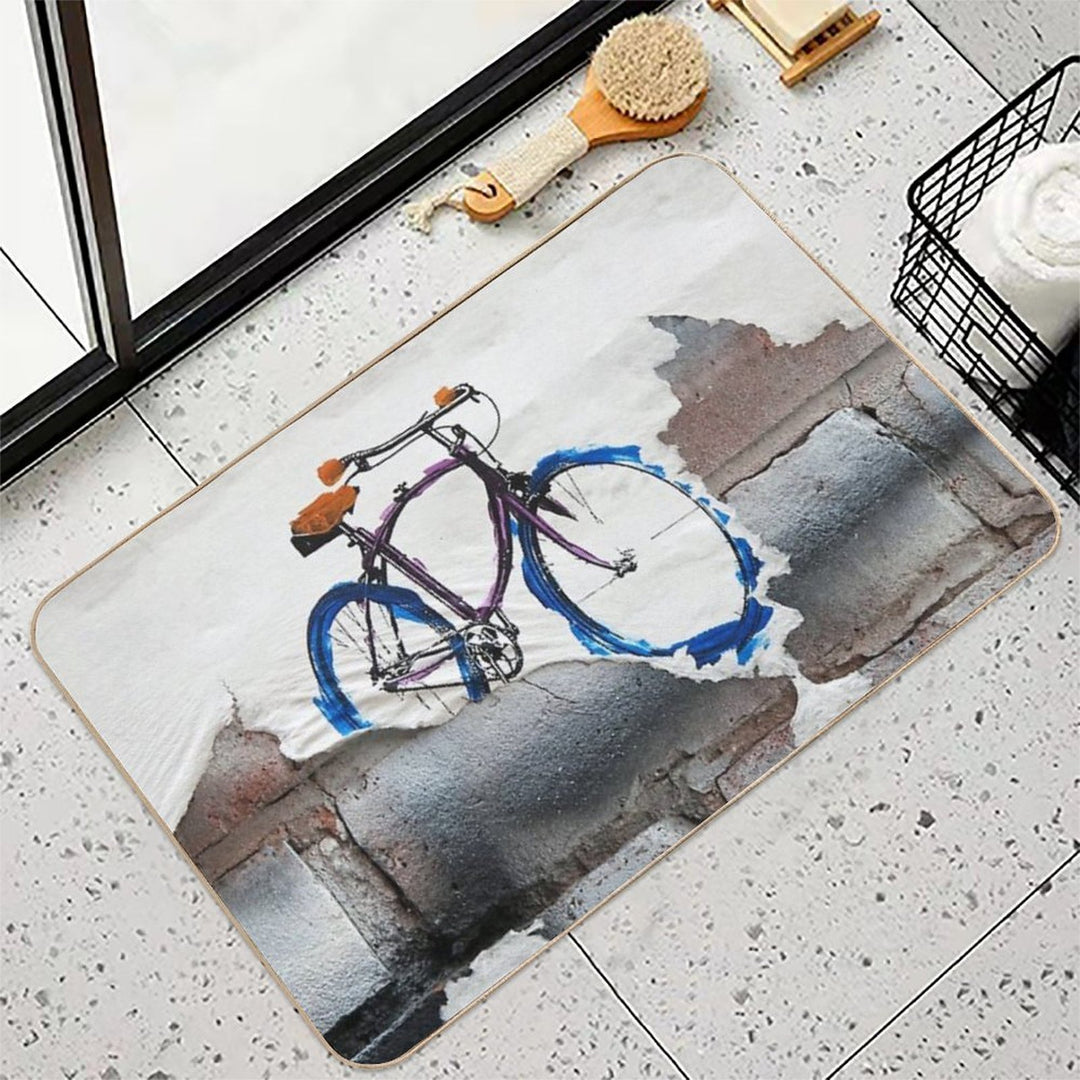 Paper Bicycle  Rapid-Drying Bath Mat