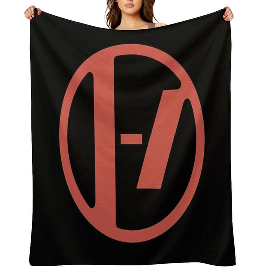 Circle Icon Logo Compact Throw Blanket