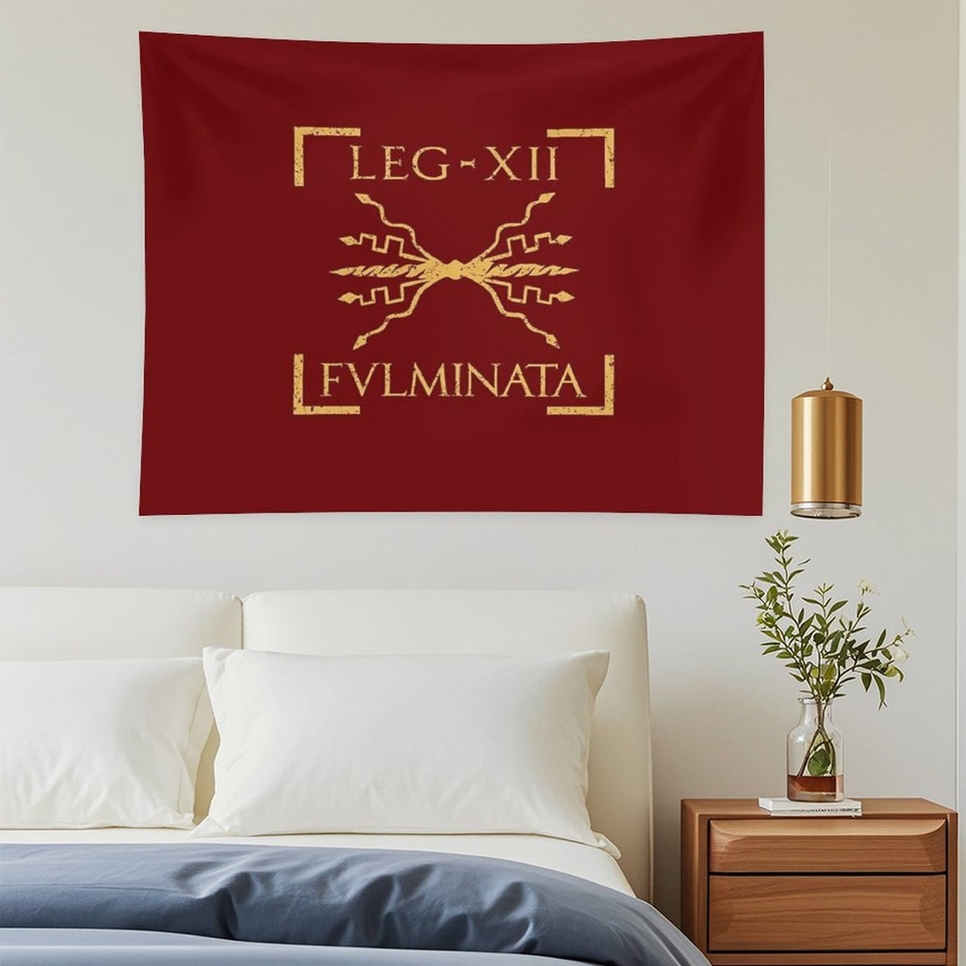 Legio XII Fulminata Thunderbolt Emblem Roman Legion Tapestry