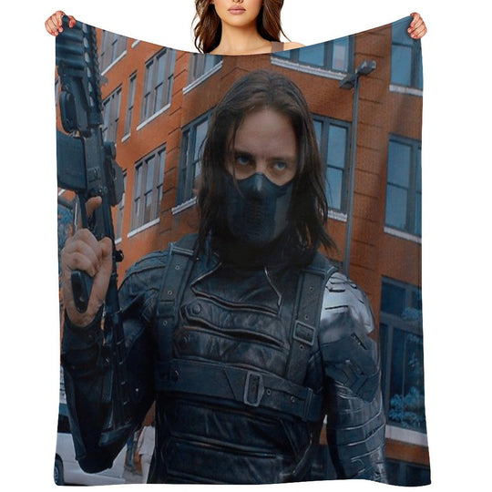 Hot Winter Soldier Durable Throw Blanket