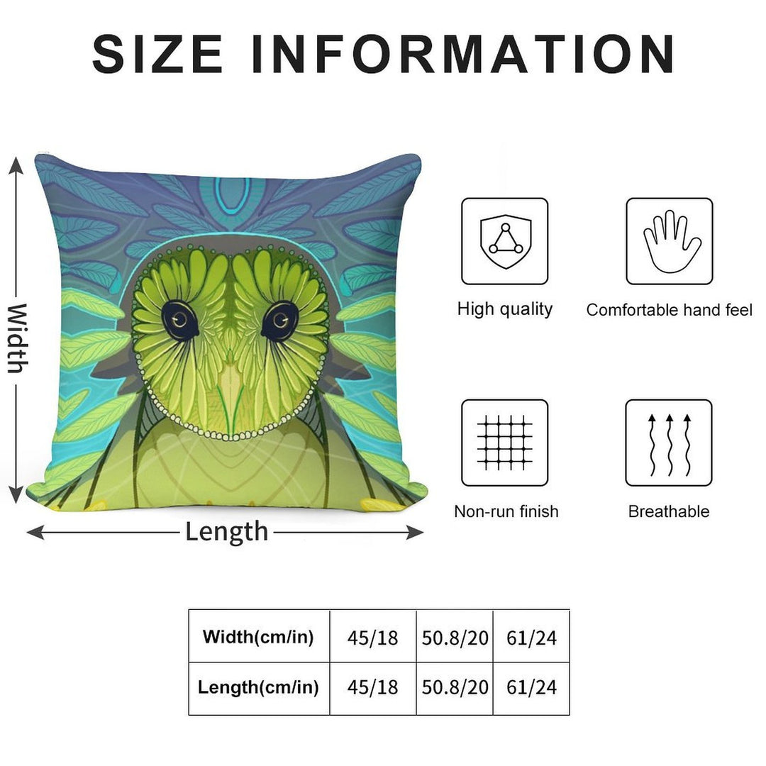 The Owl Soft Bedroom Essential Throw Pillow