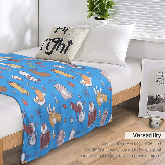 Science Kittens Anti-pilling Throw Blanket