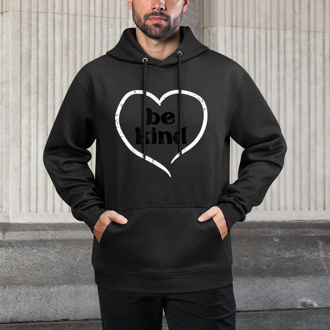 Be Kind Heart Kids Unity Day Orange Anti Bullying Colorfast Hoodie