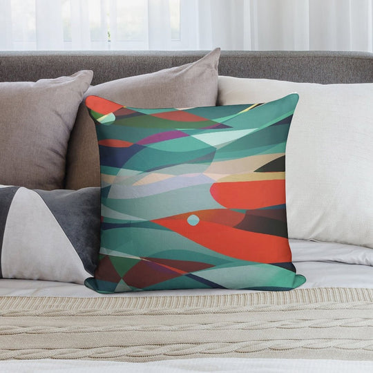 Red Bird Soft Fade-Resistant Throw Pillow
