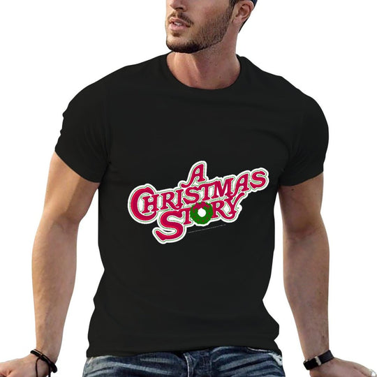 A Christmas Story Classic Logo  Heathered Texture T-Shirt